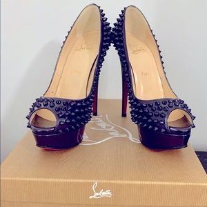 Christian Louboutin Spike Lady Peep 150